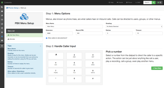 Easy PBX features