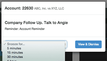 Reminders make sure you never forget.